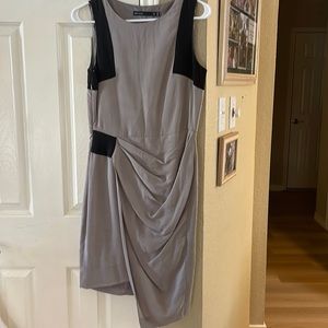 Karen Millen Taupe-black trimmed dress.  Price reduced
